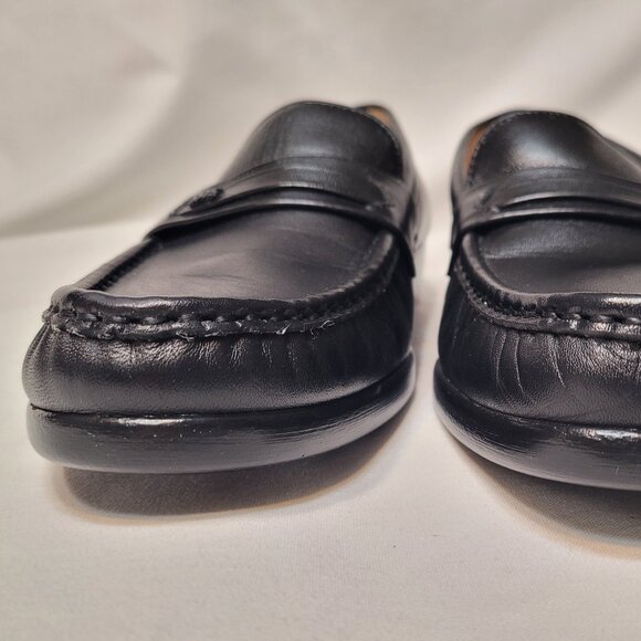 SAS Handsewn Black Leather Loafer Slip On Moccasin Shoes Mens Size 9C,Women 10.5 main image 13